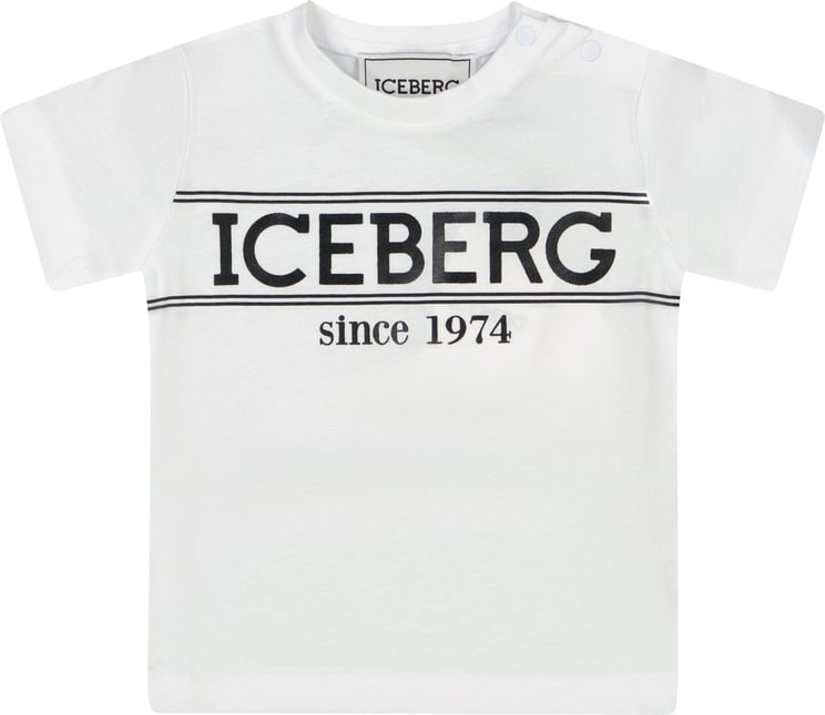 Iceberg Iceberg Baby Jongens T-shirt Wit Wit