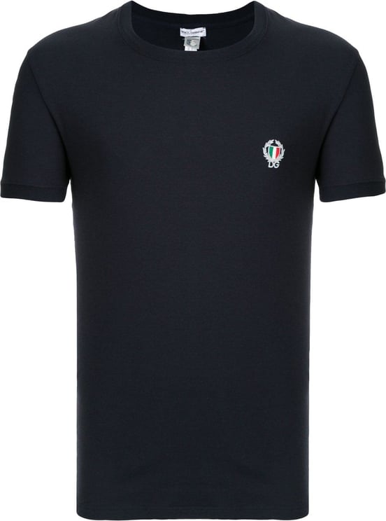 Dolce & Gabbana Dg Sport Crest Logo T-shirt Blauw