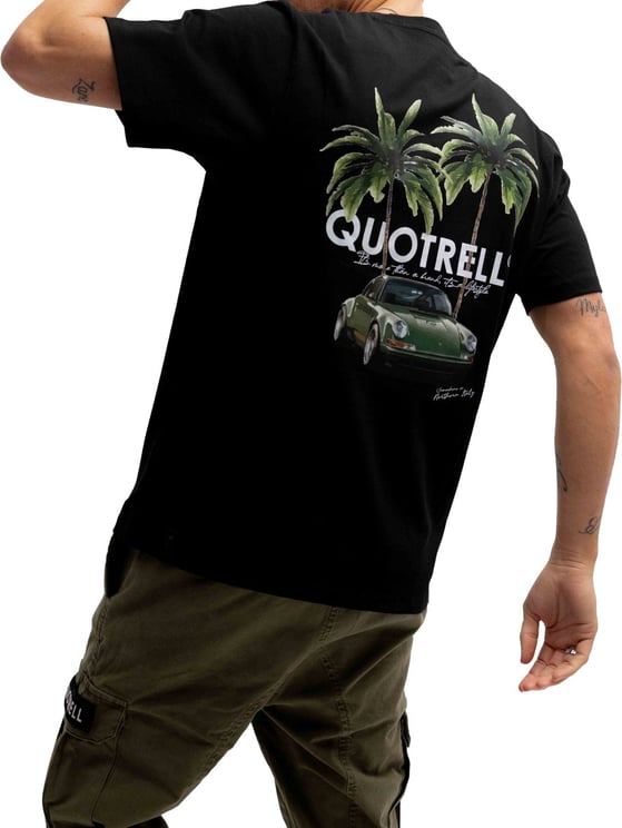 Quotrell Engine T-Shirt Heren Zwart/Wit Wit