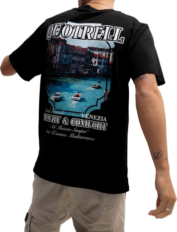 Quotrell Venezia T-Shirt Heren Zwart/Wit Wit