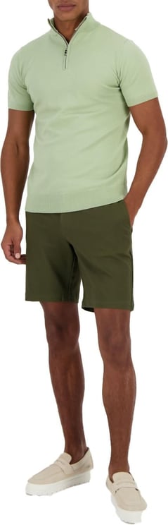 Radical half zip cardigan shirt olive green Groen
