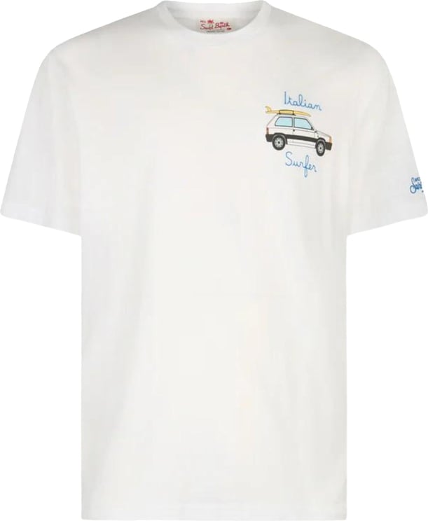 MC2 Saint Barth Panda T-shirts Off White 03021f Wit