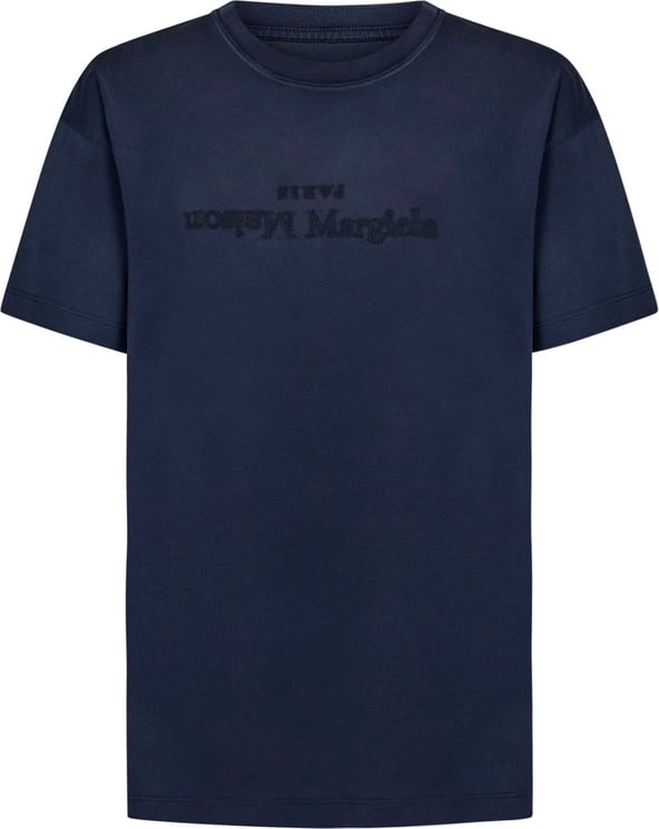 Maison Margiela Maison Margiela T-shirts and Polos Blue Blauw