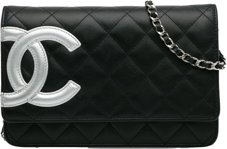 Chanel Cambon Ligne Wallet On Chain Zwart