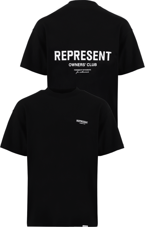 Represent Heren Owners Club T-Shirt Zwart Zwart