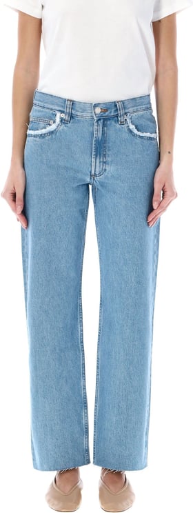 A.P.C. RELAXED RAW EDGE JEANS Blauw