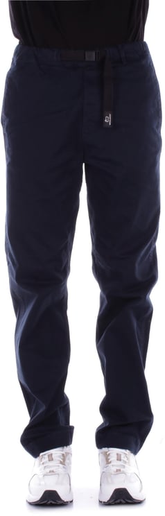 Woolrich Trousers Blue Blauw