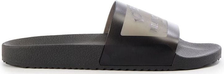 Iceberg Slider sandal with logo Zwart