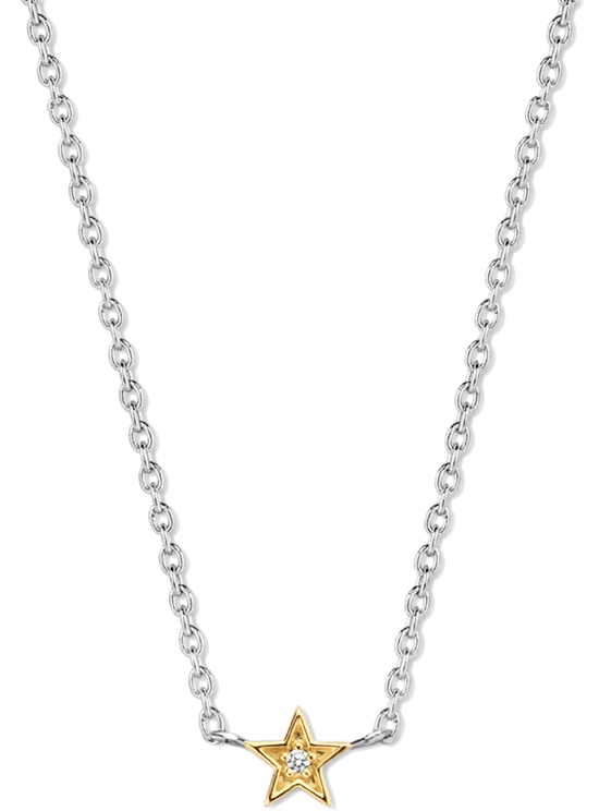 Ti Sento Ti Sento Collier 3976ZY/42 Collier zilver met bedel ster met zirkonia Divers