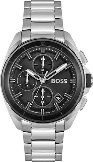Hugo Boss BOSS Horloge Heren HB1513949 Staal Chronograaf met Zwarte Wijzerplaat Divers