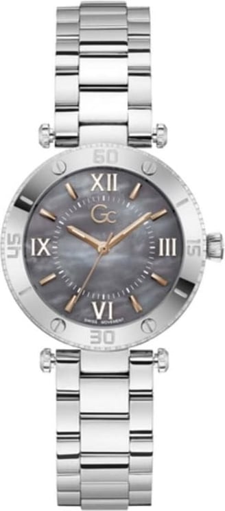GC GC Dames Horloge Z05001L5MF Staal Swiss Made Quartz met Mother of Pearl Wijzerplaat Divers