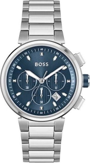 Hugo Boss BOSS Horloge Heren HB1513999 Staal Chronograaf met Blauwe Wijzerplaat Divers