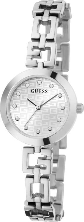 Guess Guess Dames Horloge GW0549L1 Staal Quartz met Zilverkleurige Wijzerplaat en Zirkonia 34mm Divers