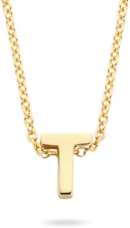 Blush Blush Collier met Hanger 3155YGO_T 14kr Geelgoud met de letter T Divers