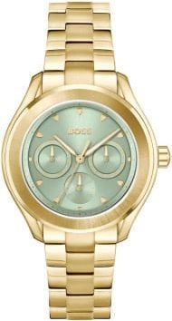 Hugo Boss BOSS Dames Horloge HB1502745 Staal Goude Plating Quartz Lida 38mm Divers