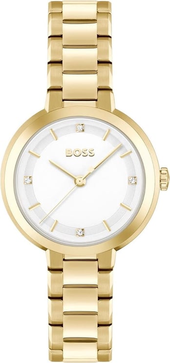 Hugo Boss BOSS Dames Horloge HB1502758 Goude Plating Quartz Sena 34mm Divers