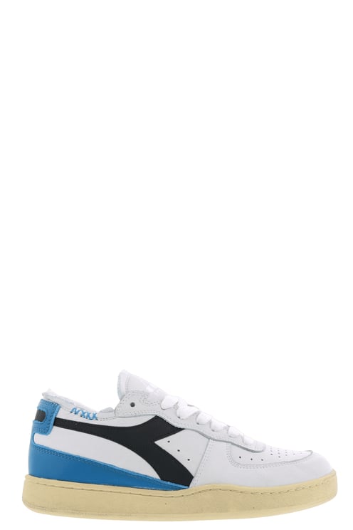 Diadora Dames Mi Basket Row Cut Wit