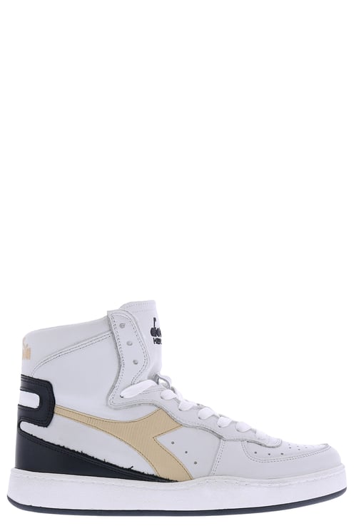 Diadora Heren Mi Basket Used Wit/Zwart Wit