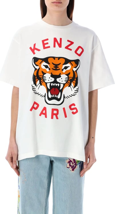 Kenzo TSHIRT LUCKY TIGER Wit
