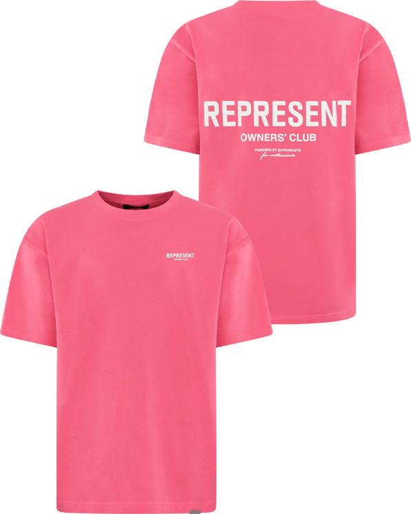 Represent Heren Represent Owners Club T-Shirt Roze