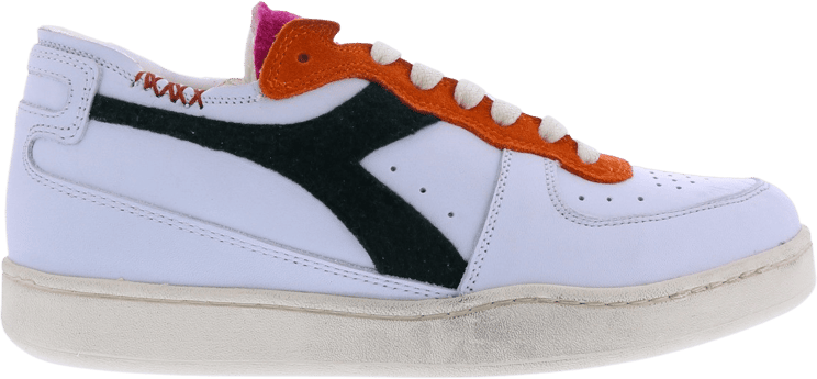 Diadora Dames Mi Basket Row Cut Tennis Wit