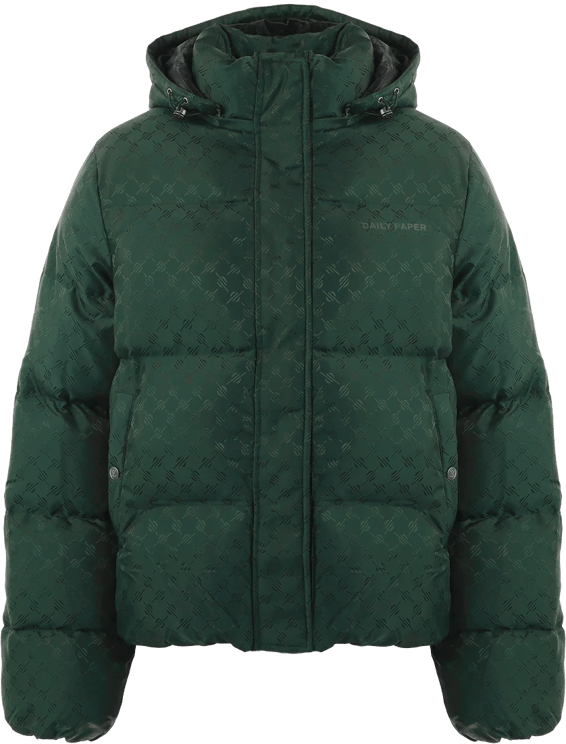 Daily Paper Heren Ravan Puffer Jacket Groen Groen