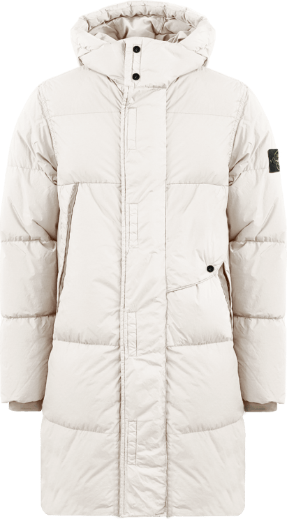Stone Island Heren Real Down Blouson Puffer Wit Wit