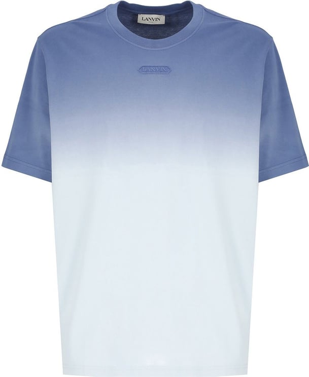 Lanvin T-shirts And Polos Light Light Blue Paars