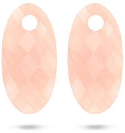 Blush Blush Oorbedels 820PIQL Groot Rose Quartz Ovaal Divers