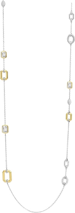 Ti Sento Ti Sento Collier 34028ZY/80 Zilver Bi-color met Diverse Elementen 80cm Divers