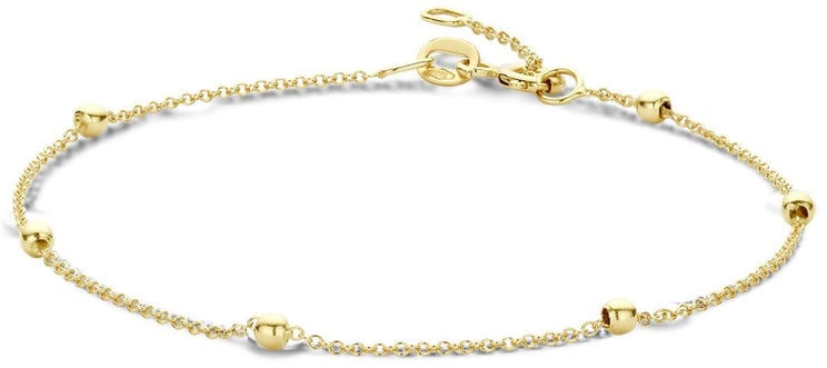 Blush Blush Armband 2224YGO 14k Geelgoud met bolletjes 18,5cm Divers