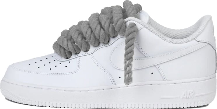 Nike Nike Air Force 1 Low Rope Laces Light Grey Custom Divers