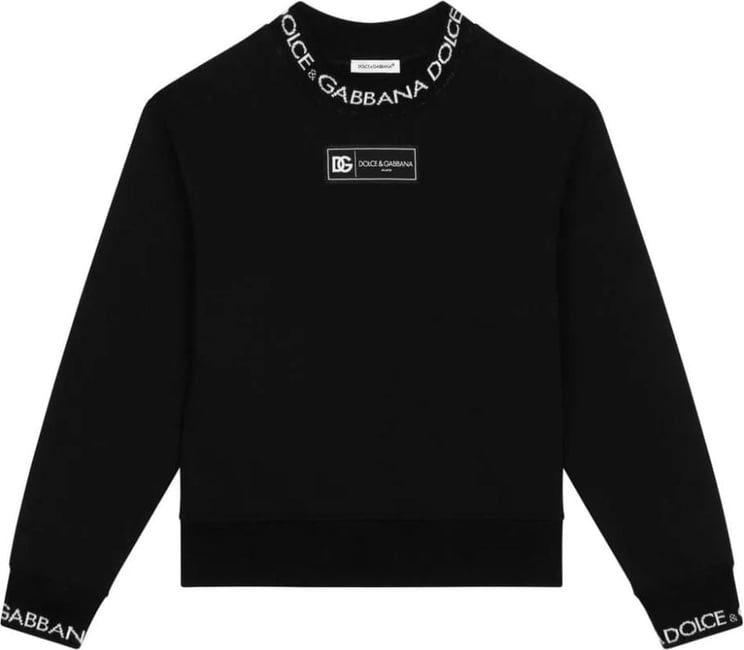 Dolce & Gabbana felpa girocollo black Zwart