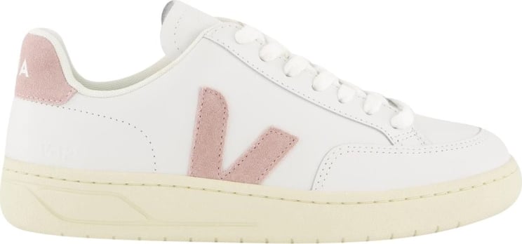Veja Dames V-12 Sneaker Wit/Roze Wit