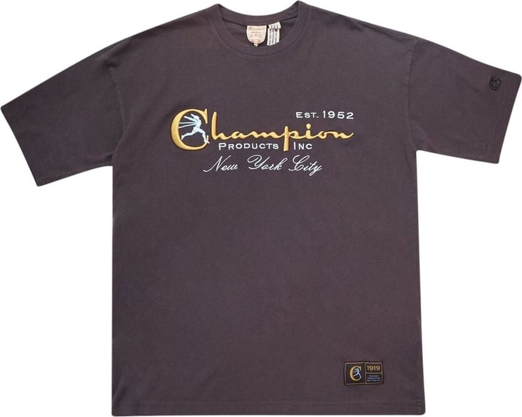Champion T-Shirt Logo Asphalt Divers