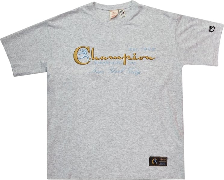 Champion T-Shirt Logo Grigia Grijs