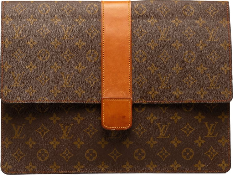 Louis Vuitton Monogram Lena Porte Documents Envelope Briefcase Bruin