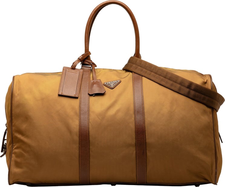 Prada Tessuto Travel Bag Bruin