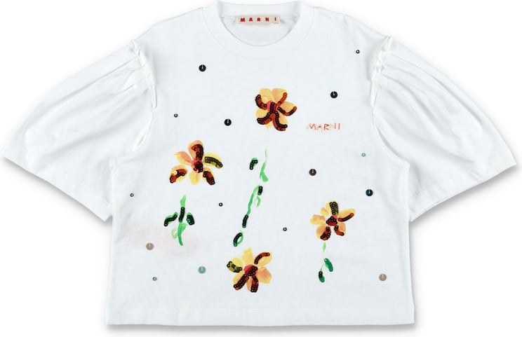 Marni TOP FLOWER Wit