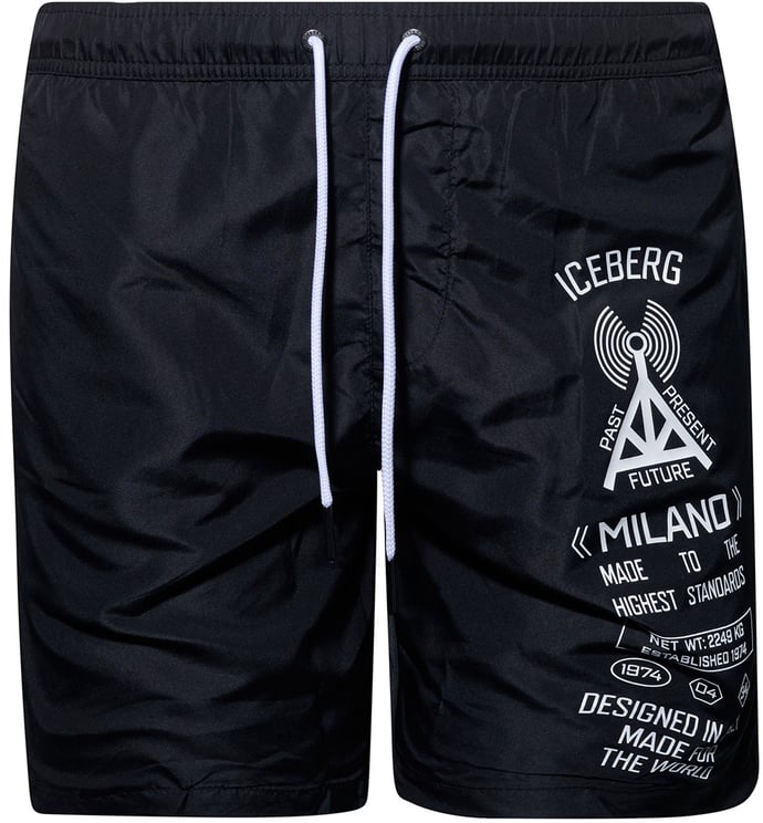 Iceberg Swimshort black Zwart