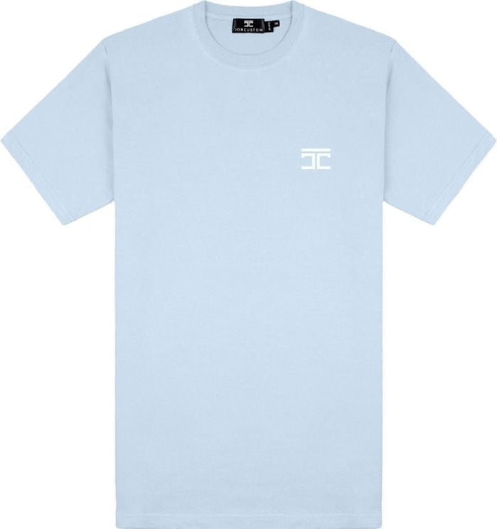 JORCUSTOM Icon Slim Fit T-Shirt LightBlue Blauw