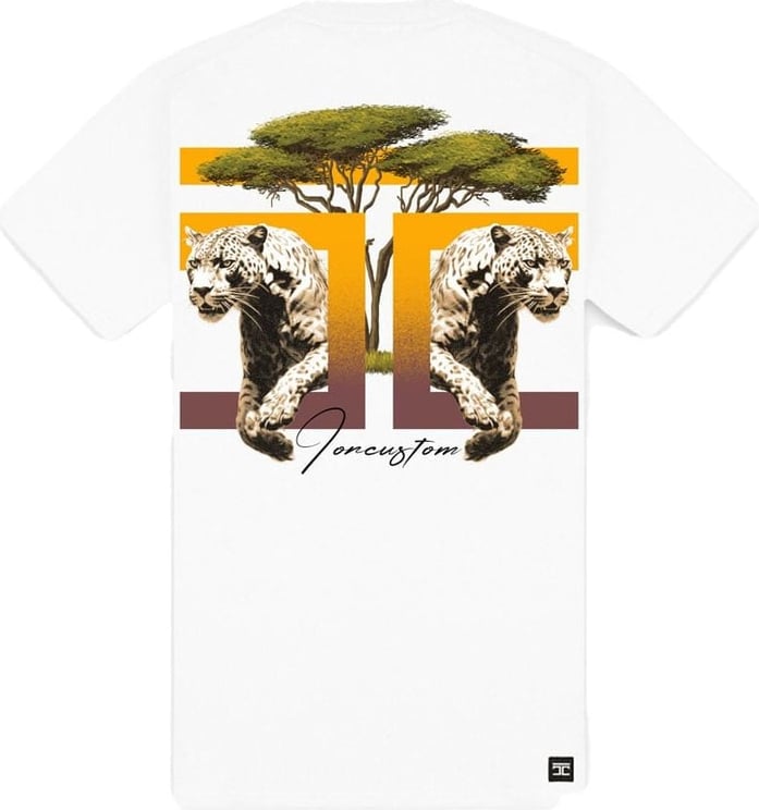 JORCUSTOM Safari Slim Fit T-Shirt White Wit