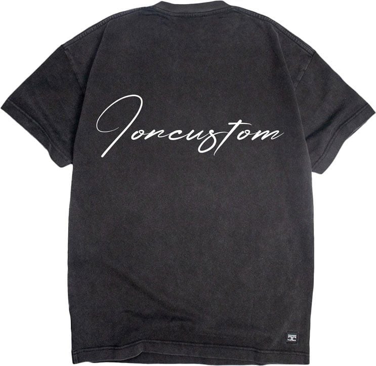JORCUSTOM Written Loose Fit T-Shirt Acid Grijs