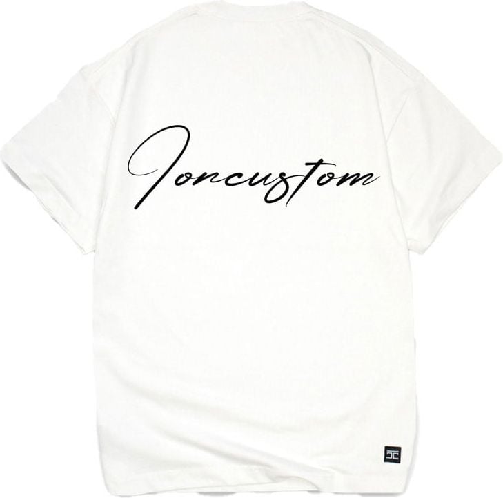 JORCUSTOM Written Loose Fit T-Shirt White Wit