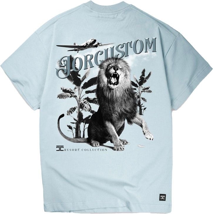JORCUSTOM Excellence Loose Fit T-Shirt Blue Blauw