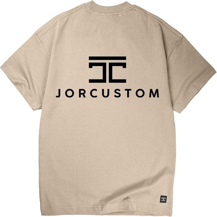 JORCUSTOM Written Loose Fit T-Shirt Fog Groen
