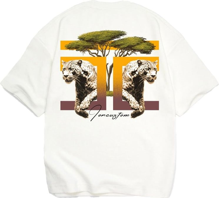 JORCUSTOM Safari Oversized T-Shirt White Wit