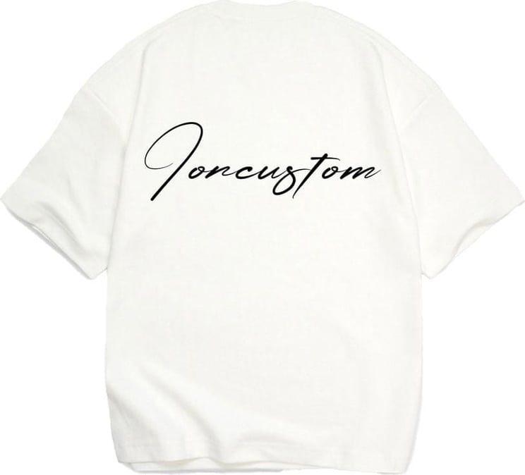 JORCUSTOM Written Oversized T-Shirt White Wit