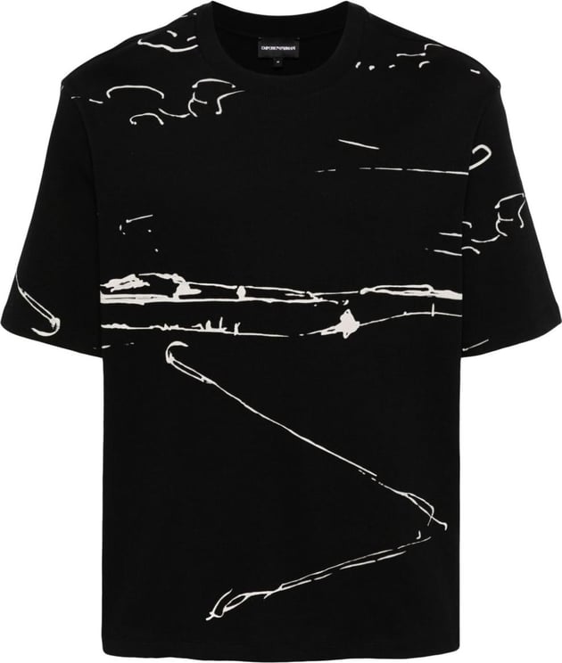 Emporio Armani Earmani Exclusive Pre T-shirts And Polos Black Zwart