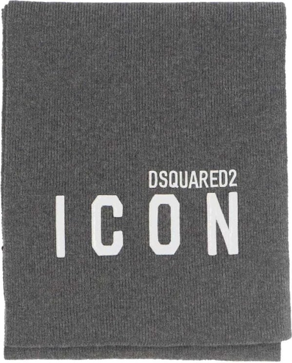 Dsquared2 Icon Logo Scarf Grijs